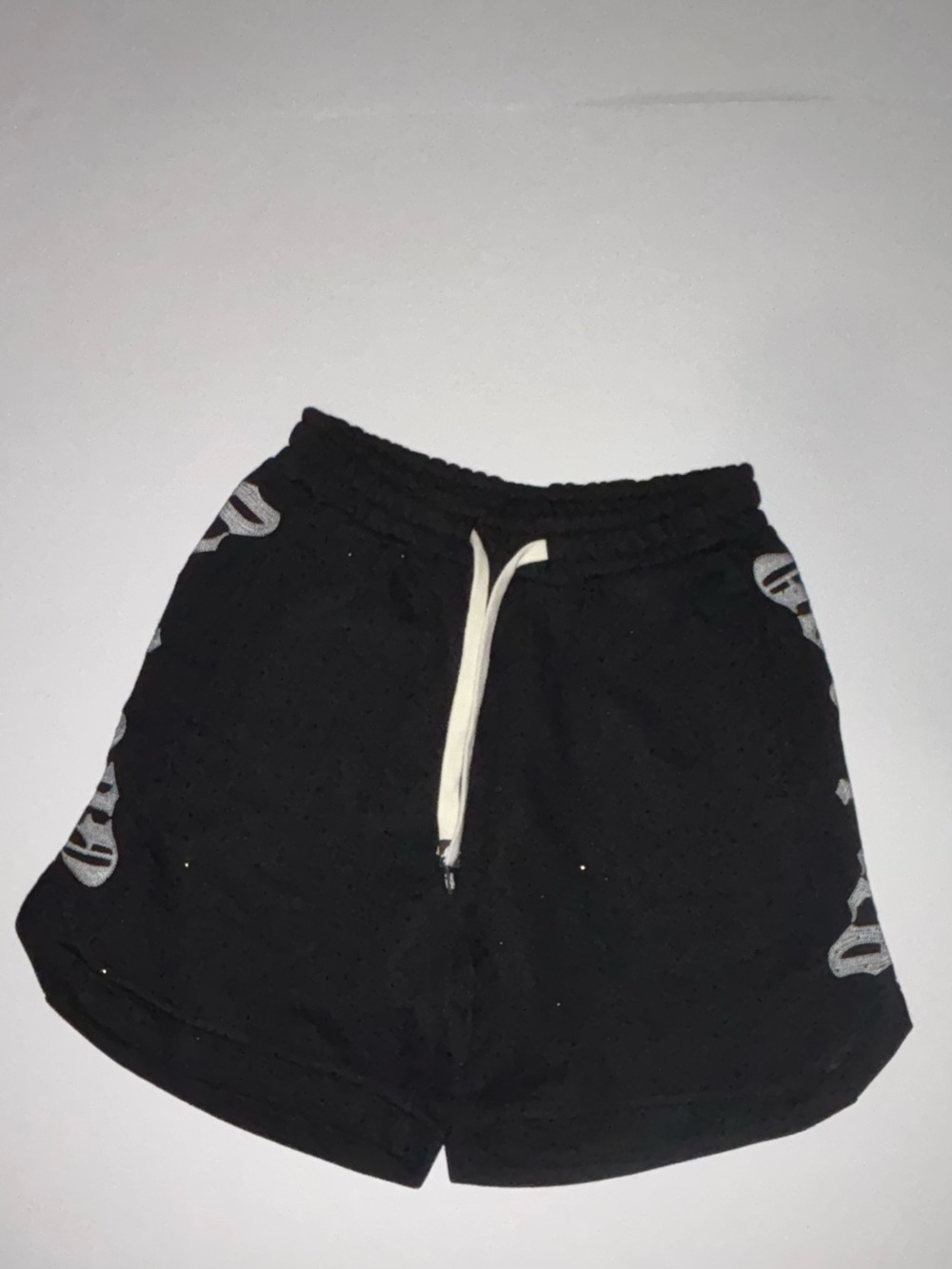 Godspeed Men's Black Athletic Mesh Shorts with Contrast Drawstring
